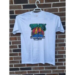 Vintage Waterfall Lookout Mountain Graphic T Shirt Size XL Ruby Falls